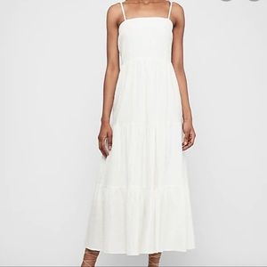 Express Tie Shoulder Maxi Dress NWT